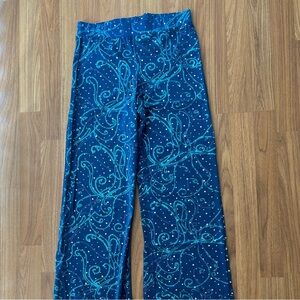 Sequins Blue Pants- Dance Costume